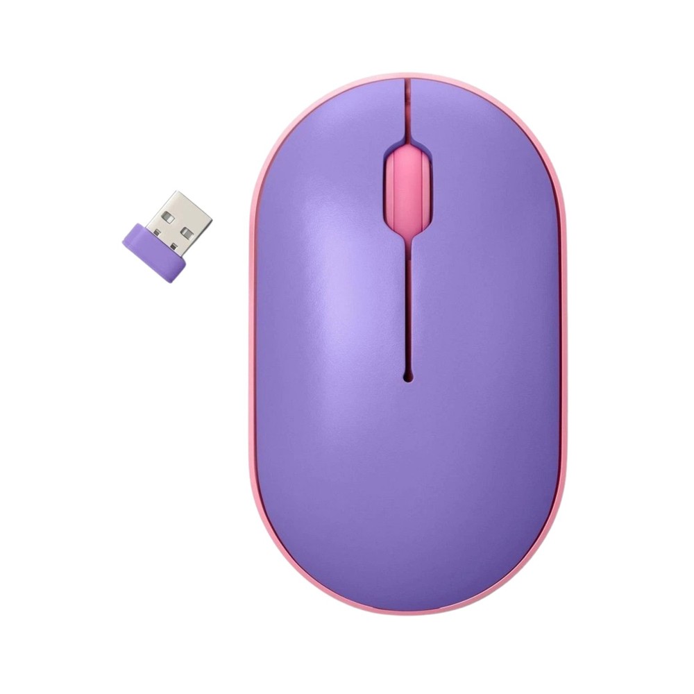 Heyday Compact Wireless Mouse–Bluetooth 5.1,USB Receiver, Portable, Silent Click