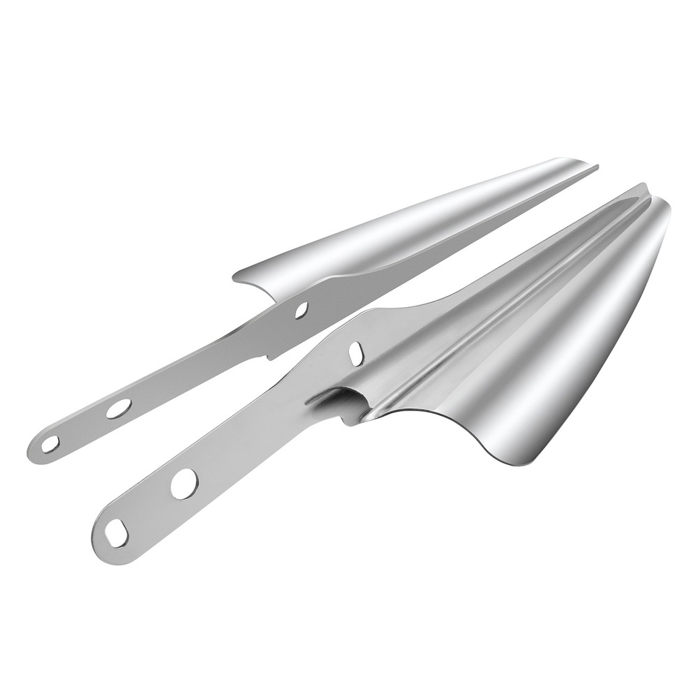 Chrome Front Fork Mount Wind Deflector For Harley FLSTC Heritage Softail Classic