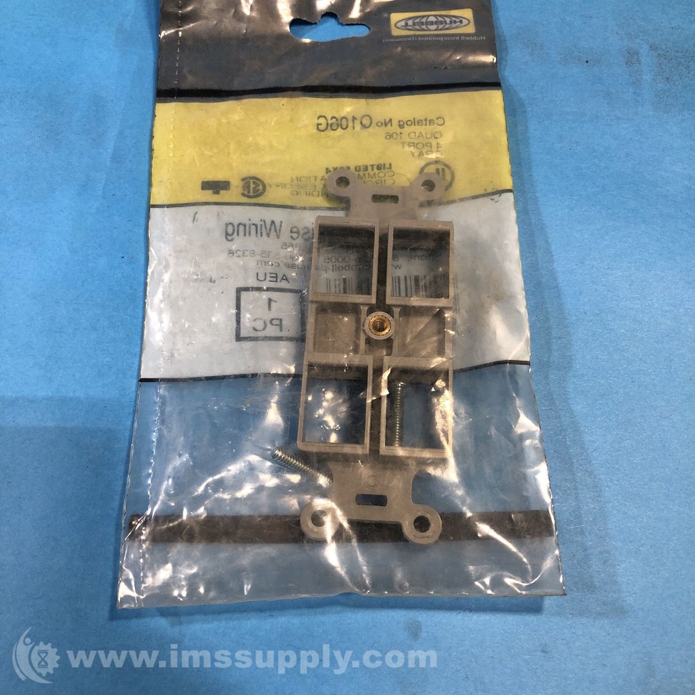 Hubbell Q106G Duplex Outlet Frame FNFP
