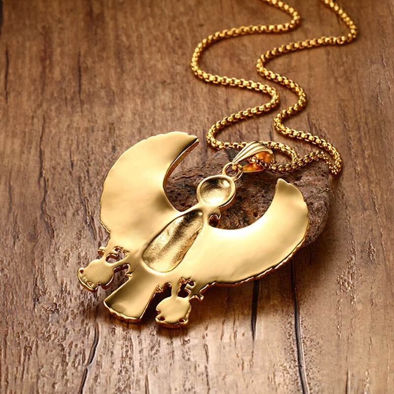 Stainless steel Horus pendant