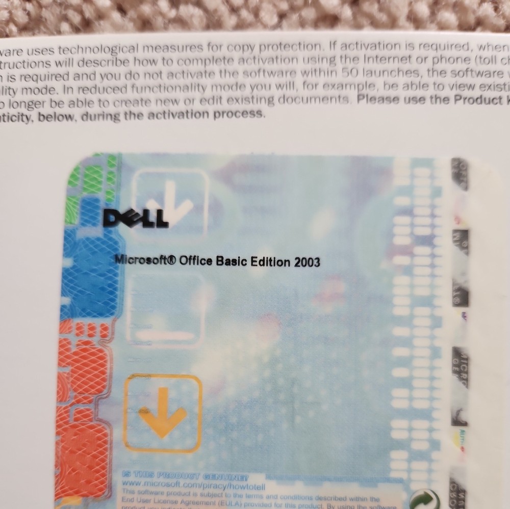 DELL / Microsoft 2003 Office Basic Edition CD