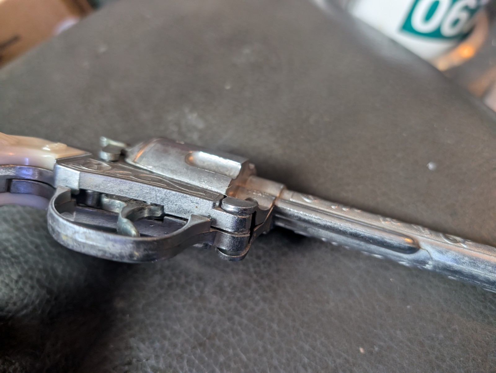 Vintage Rare Kilgore Roy Rogers Cap Gun Horse Grips Working Excellent