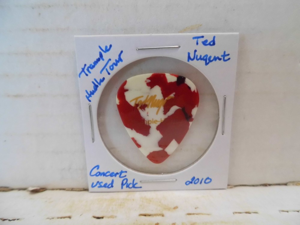 TED NUGENT "TRAMPLE HURDLE TOUR" GUITAR PICK~READ DESCRIPTION #36~19