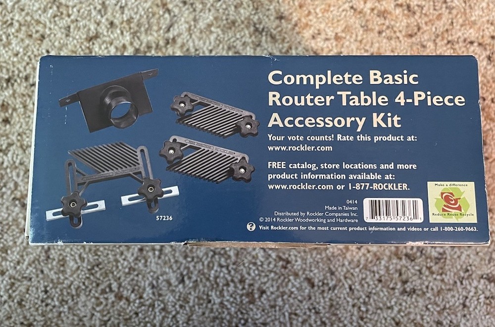 Rockler Complete Basic Router Table 4-Piece Accessory Kit