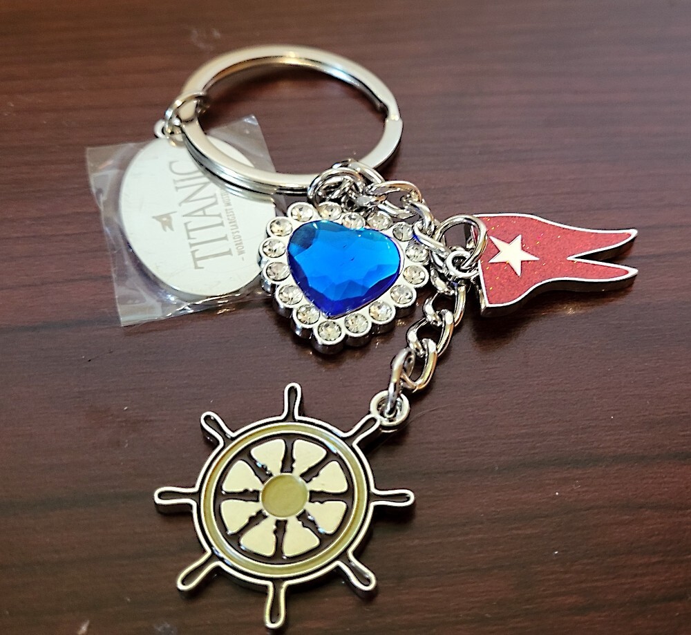 RMS Titanic Charm Keychain