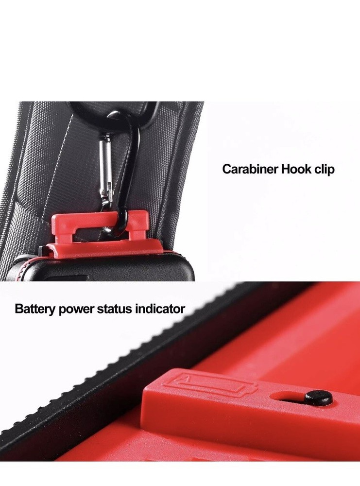 LENSGO Camera Battery Memory Card Case, Hard Protector Case Red