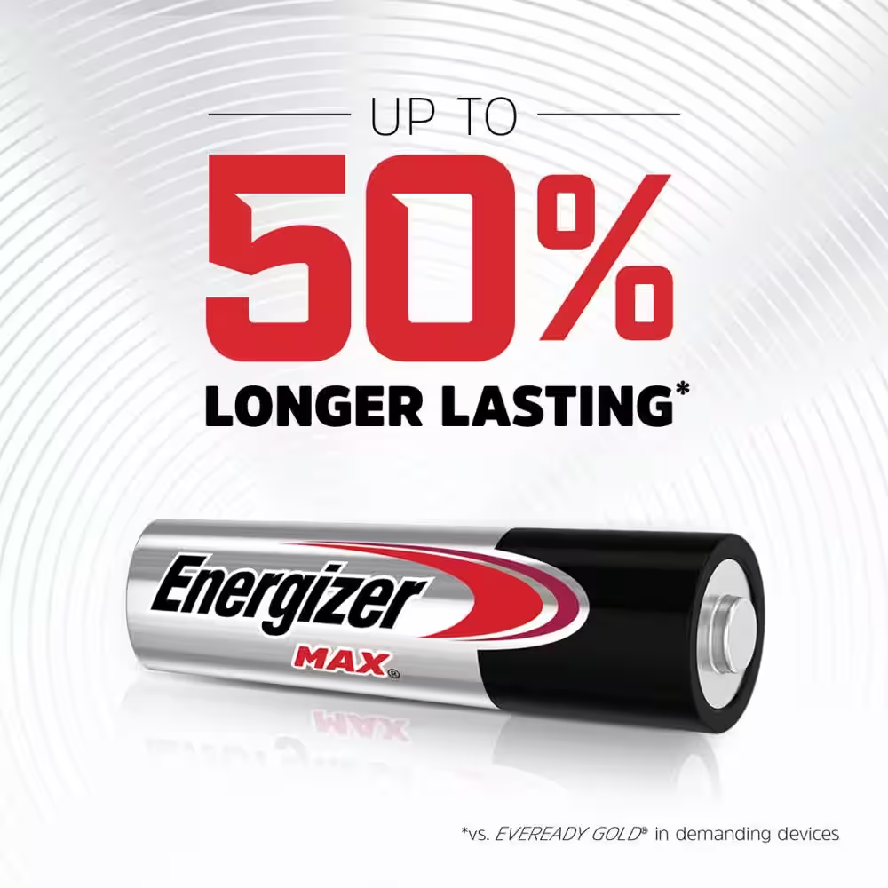 Max Aa Batteries (36-Pack), Double A Alkaline Batteries