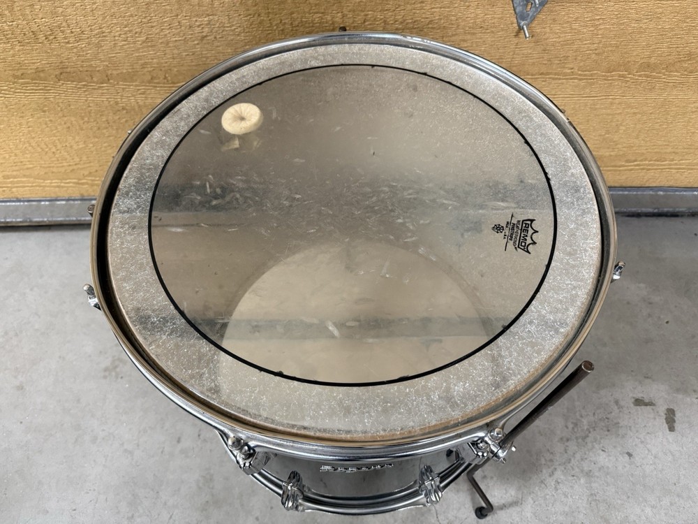 ROGERS 1970S 18" FLOOR TOM DRUM SCRIPT LOGO Black
