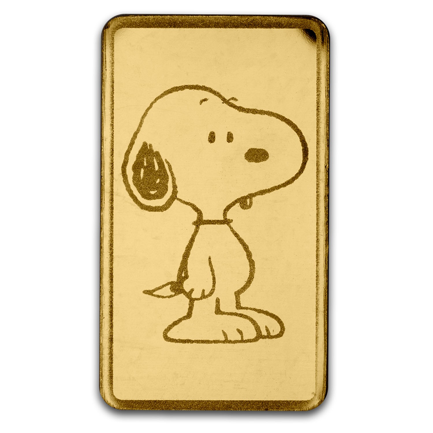 1/2 gram Gold Bar - Peanuts® Snoopy (75th Anniversary)