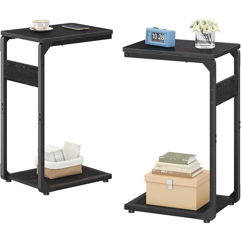 Stable Side Table Small Spaces Easy Assembly Multi-Use Couch Laptop Tray