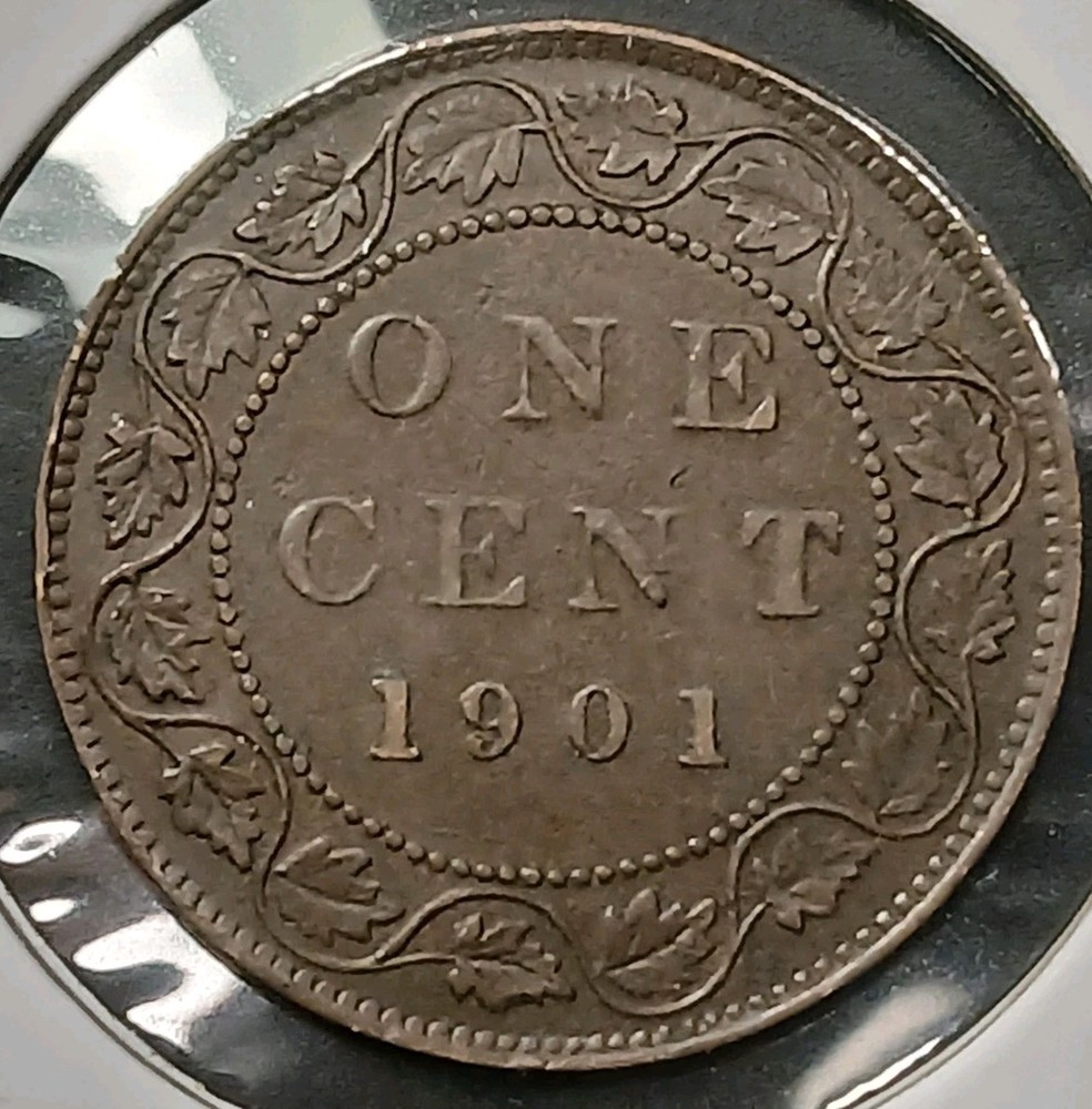 1901 Canada Queen Victoria Large Cent #5