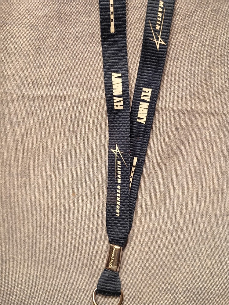 Lockheed Martin FLY NAVY Lanyard-blue- used