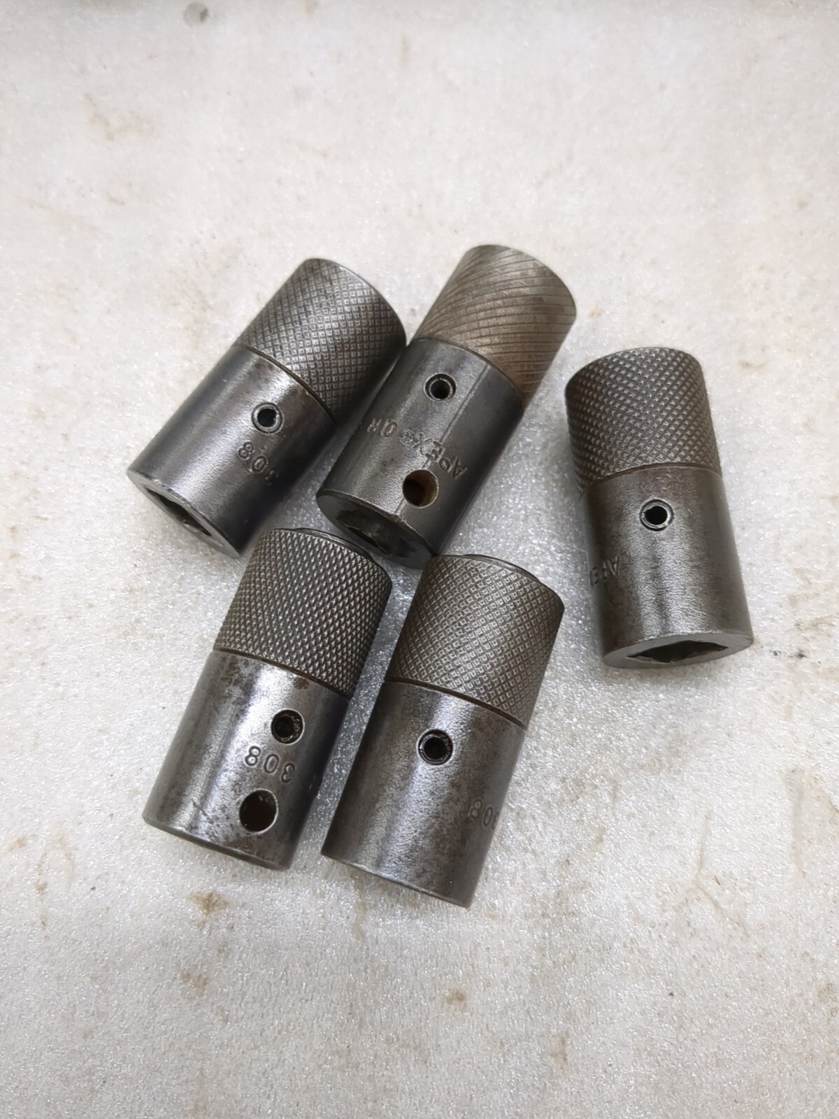 Apex Female Square Drive Bit Holder 1/4" Hex 3/8 Dr QR-308 Quick Releasing Chuck