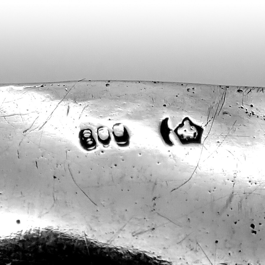 Serving Bowl Fruit Designs German 800 Silver