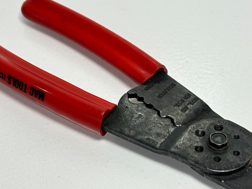 MAC Tools USA TCT-10 Wire Stripper Crimper Tool Red Comfort Grip