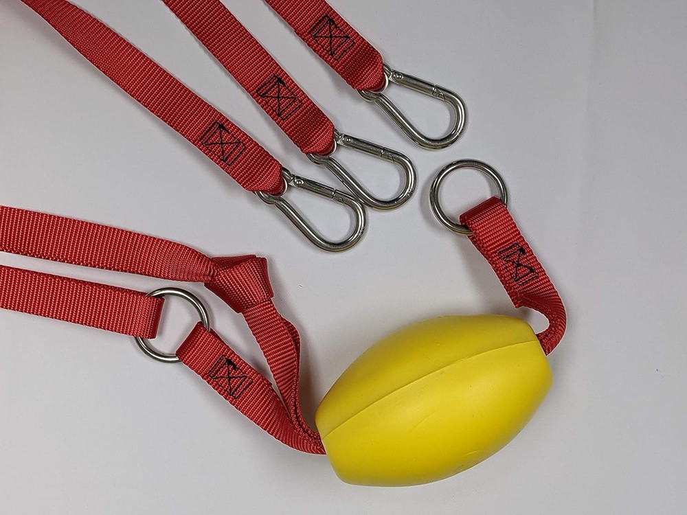 3 Point Dinghy Towing Bridle Red