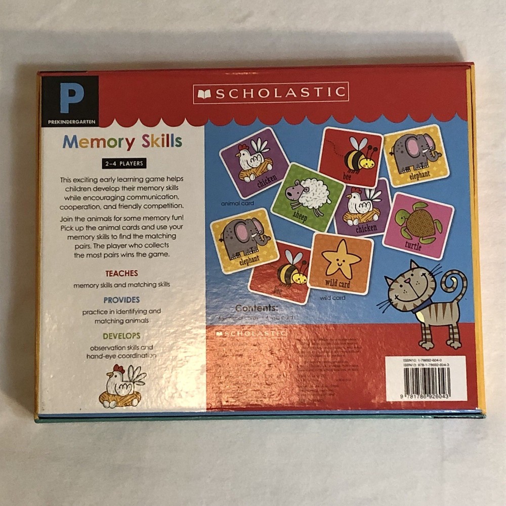 Scholastic Memory Skills PreKindergarten Game