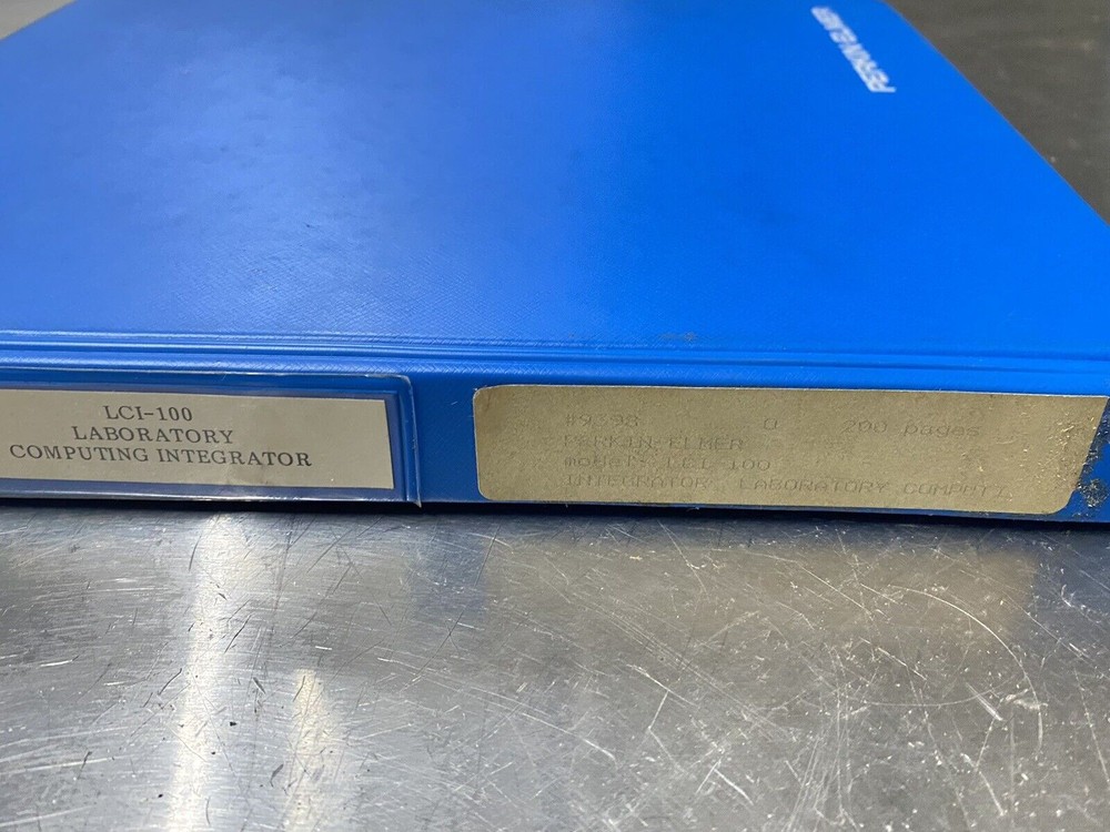 Perkin Elmer LCI-100 Laboratory Computing Integrator - Users Guide / Manual
