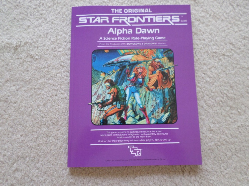 Alpha Dawn Star Frontiers complete box set in softcover