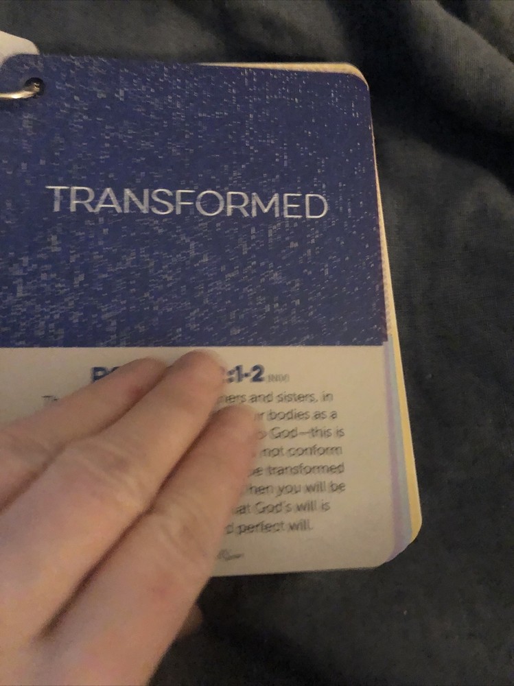 Scriptionery - Go forth Scripture Truths 20 Bible Verses Cards on a ring