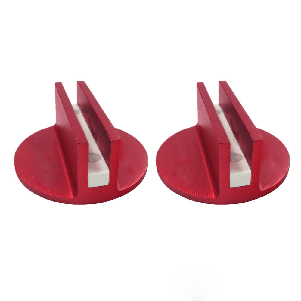 2pc Red Car Universal Floor Jack Disk Pad Adapter Pinch Weld Side JACKPAD