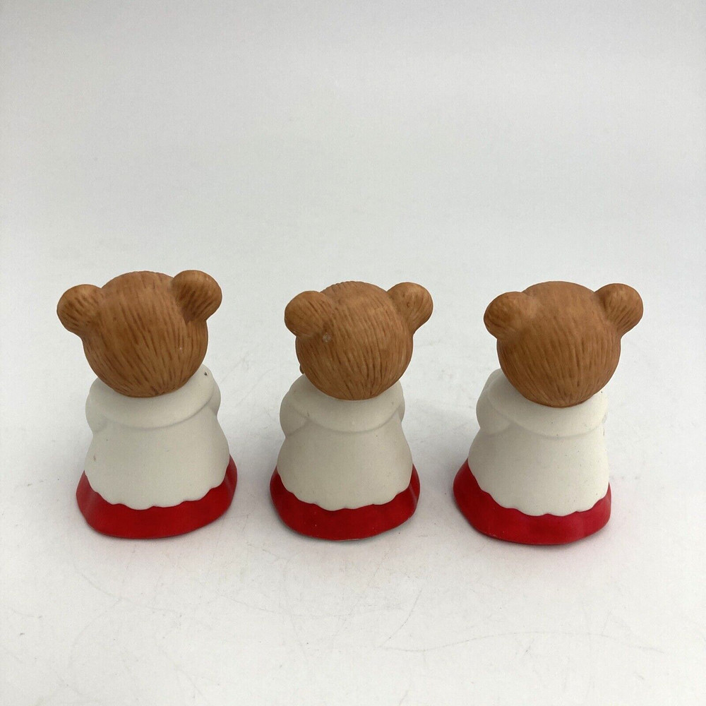 Ceramic Choir Bear Figurines