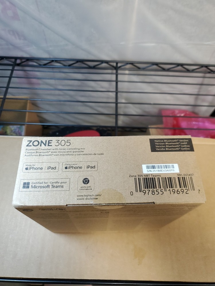 Logitech Zone 305 Business Wireless Bluetooth Headset for Microsoft Teams PC MAC