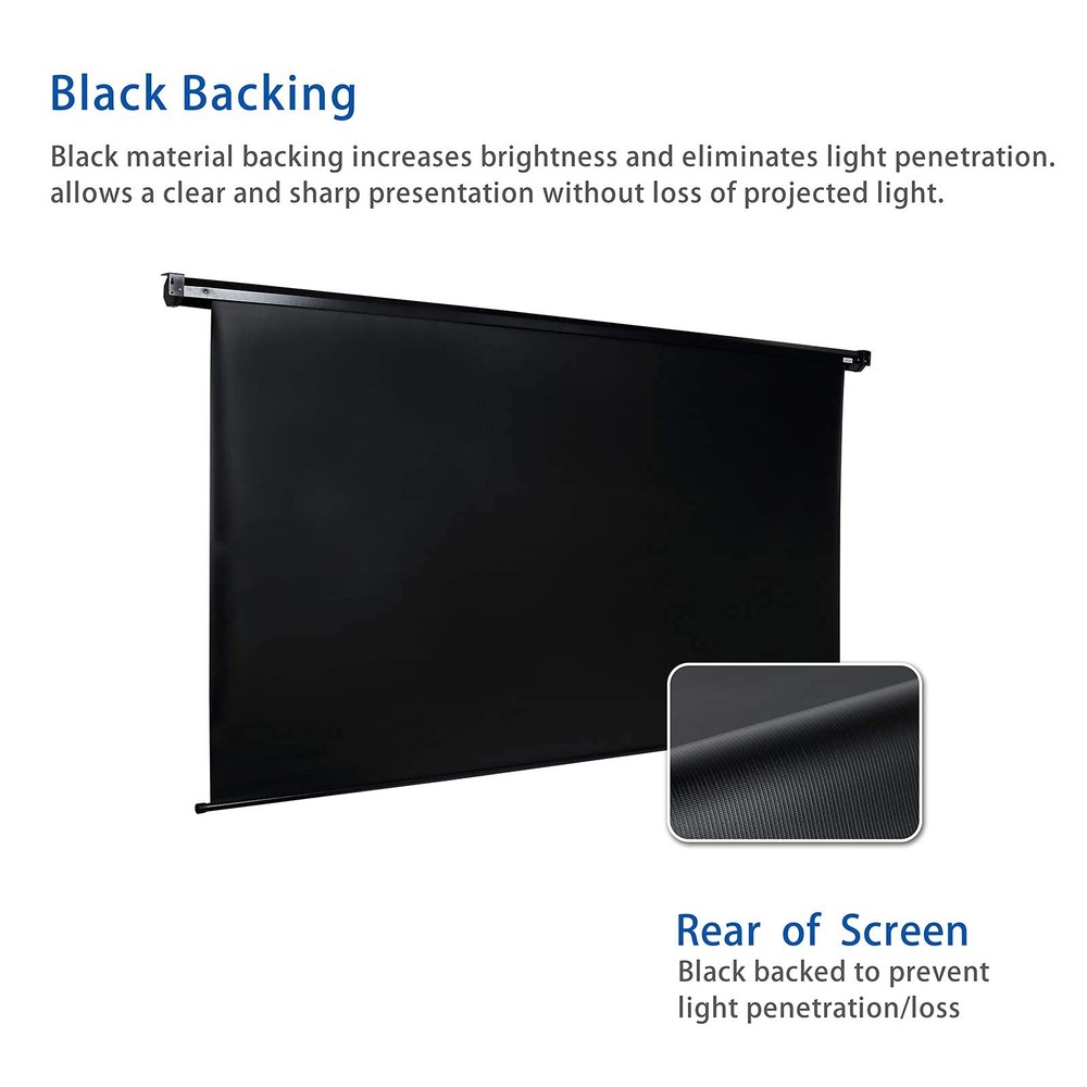 120" Motorized Projector Screen Electric Diagonal Automatic Projection 4:3 HD...