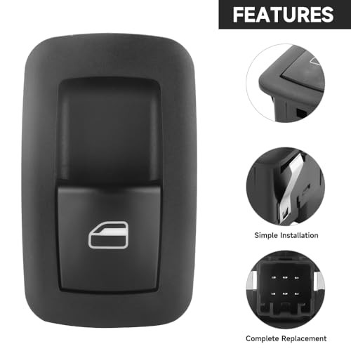 Rear Left Right Passenger Side Power Window Switch - Compatible for Dodge for