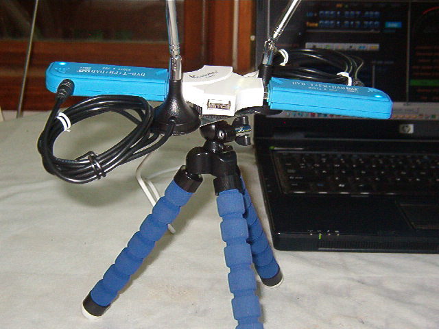 BLUEBEAM  DUAL SDR RADIO TRIPOD RIG  -  (2x)  RTL2832U+R820T2