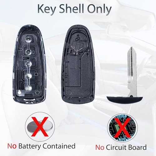 Key Fob Shell Case Replacement Fits for Ford Edge Explorer Focus Taurus Flex