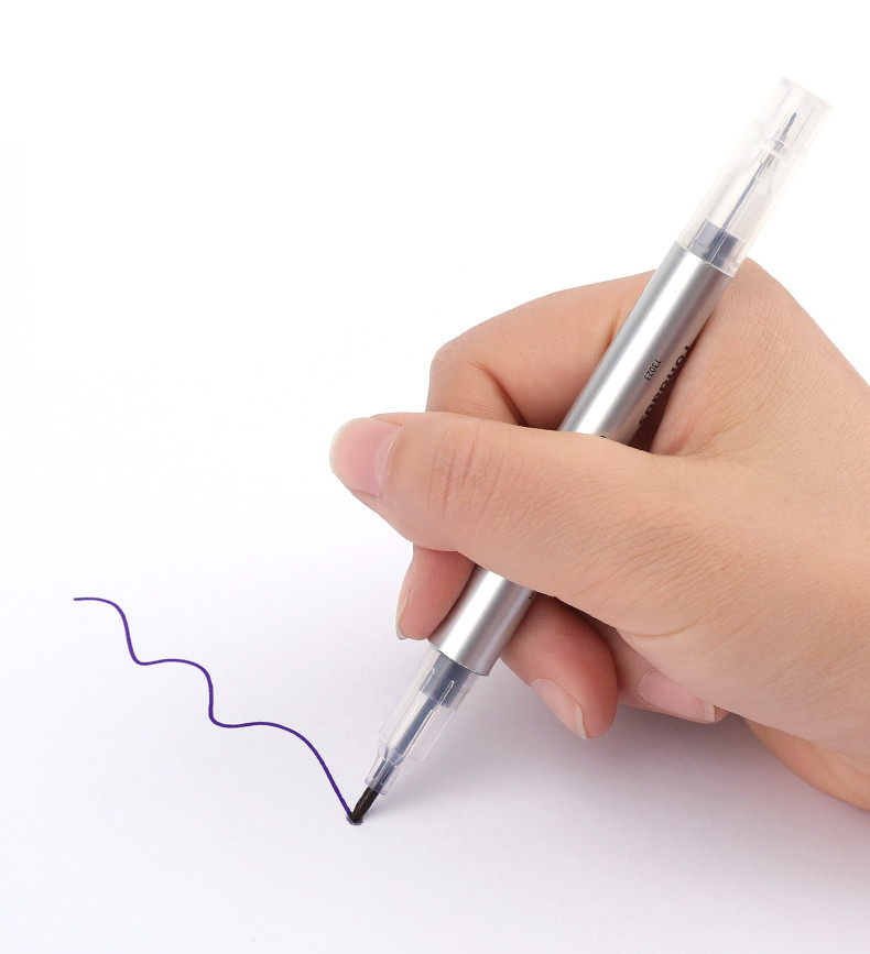 Tattoo Waterproof Double Head Surgical Skin Positioning Marker Pen with Ruler