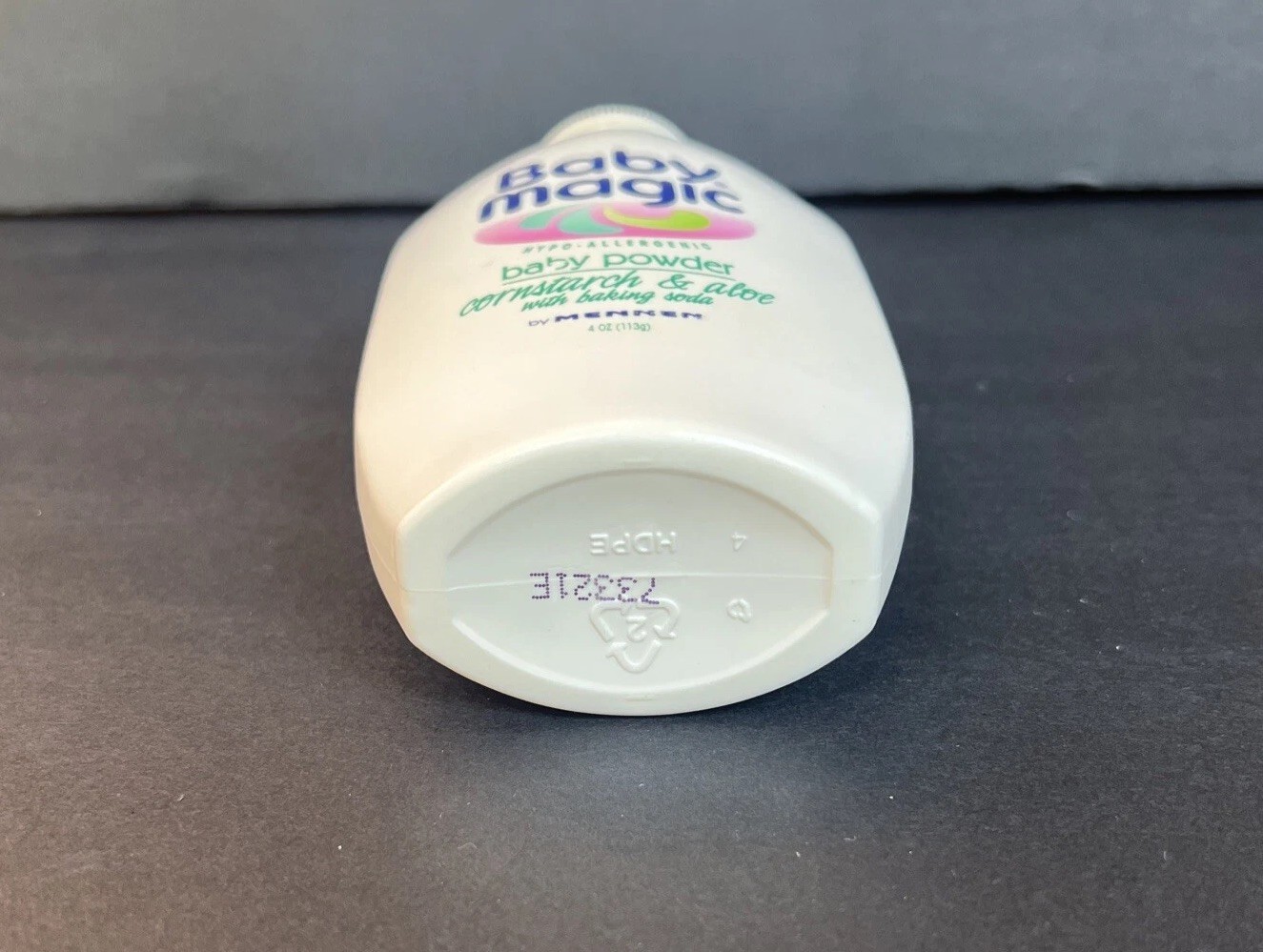 Vintage Baby Magic BABY POWDER by MENNEN 4oz 90% full Cornstarch Aloe