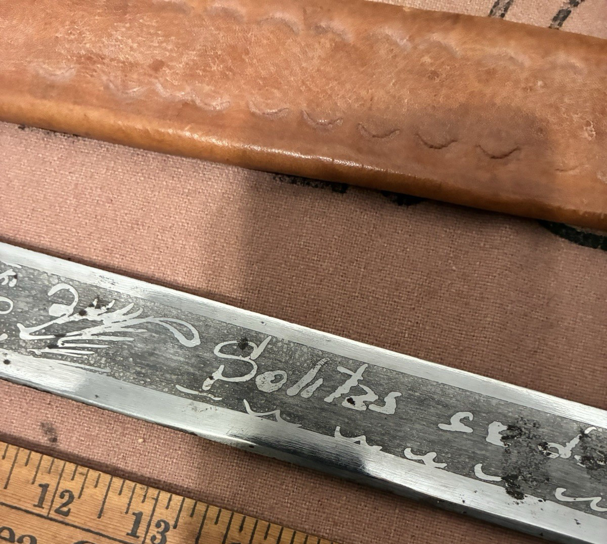 Oaxaca Mexican Machete Double Eagle Head with leather sheath