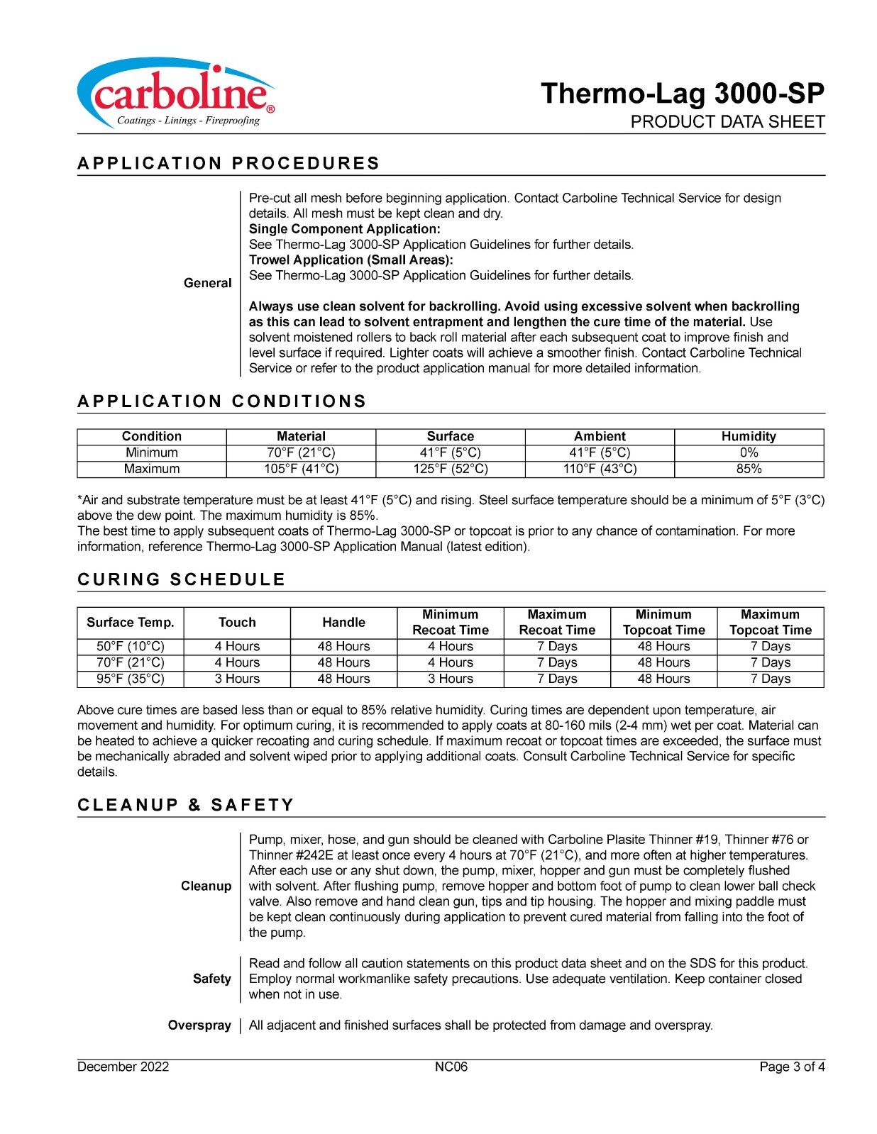 Carboline Thermo-Lag 3000-SP Part B Fireproof Coating 2.25GL