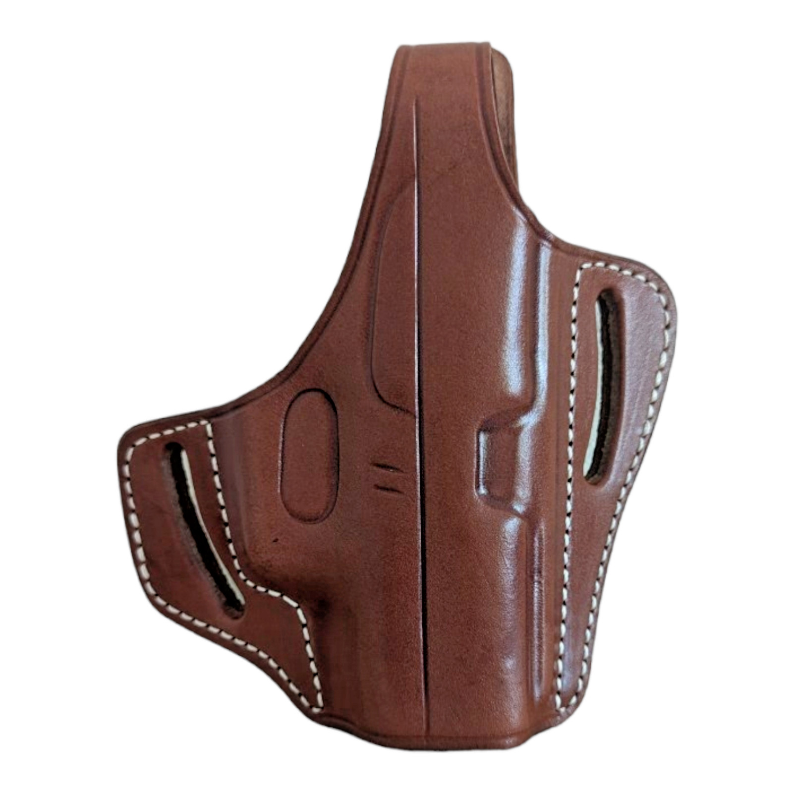 Leather OWB Holster for Glock 43 43X 42 - Full Grain Leather Pancake Holster