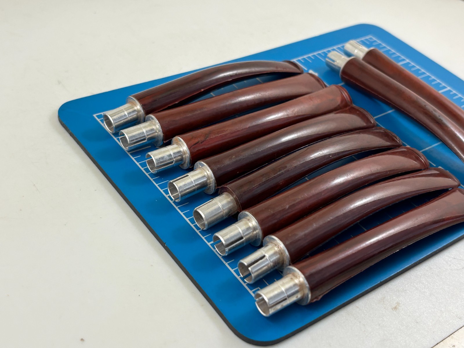 Judd's Lot of 10 Vintage Never Used Cumberland Pipe Stems w/6mm Metal Tenons