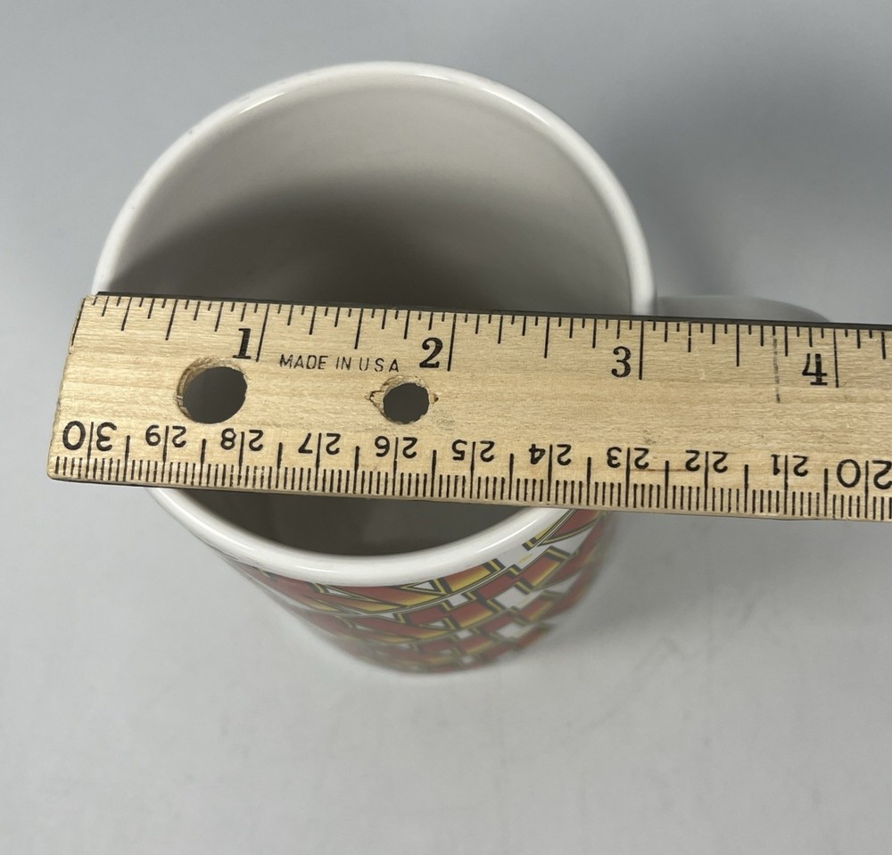 Rock Express KISS Band Orange Yellow Logo Coffee Mug Catalog Ltd 2008