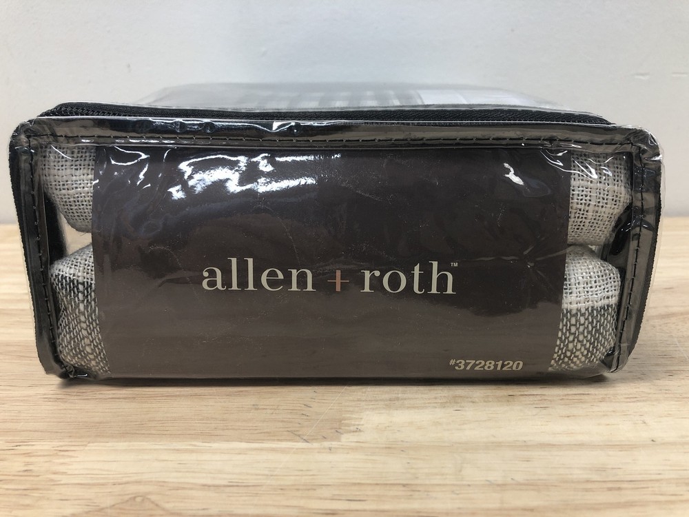Allen + Roth 95-in Back Tab Curtains, Black - single Panel