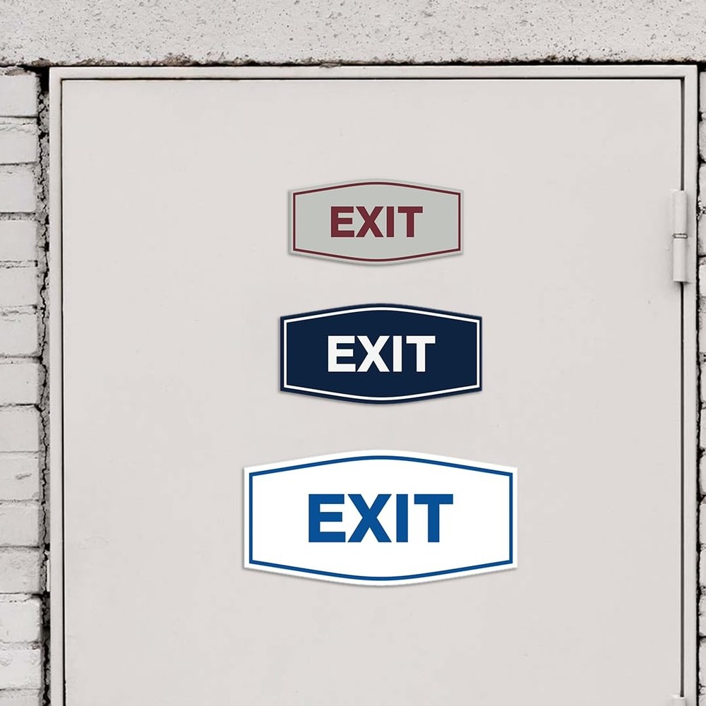 Fancy EXIT Sign Small Black/Gold 1 PC Door Wall Mount Display