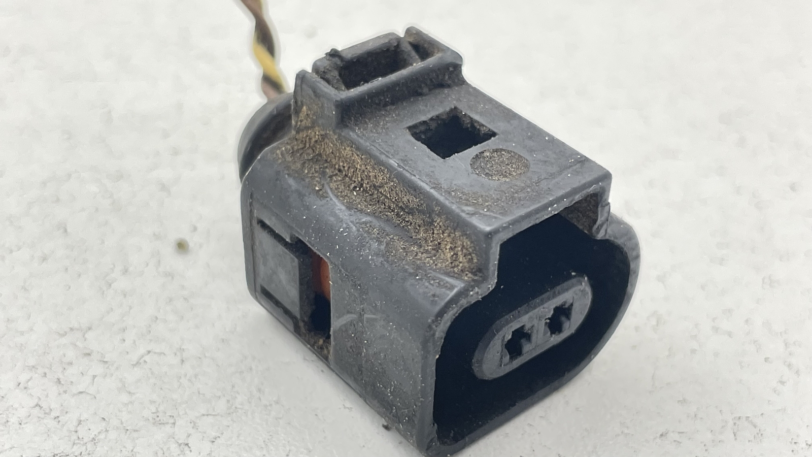 VW Audi Porsche Wiring Harness Plug Connector 2 Wire Pigtail OEM #1J0973702