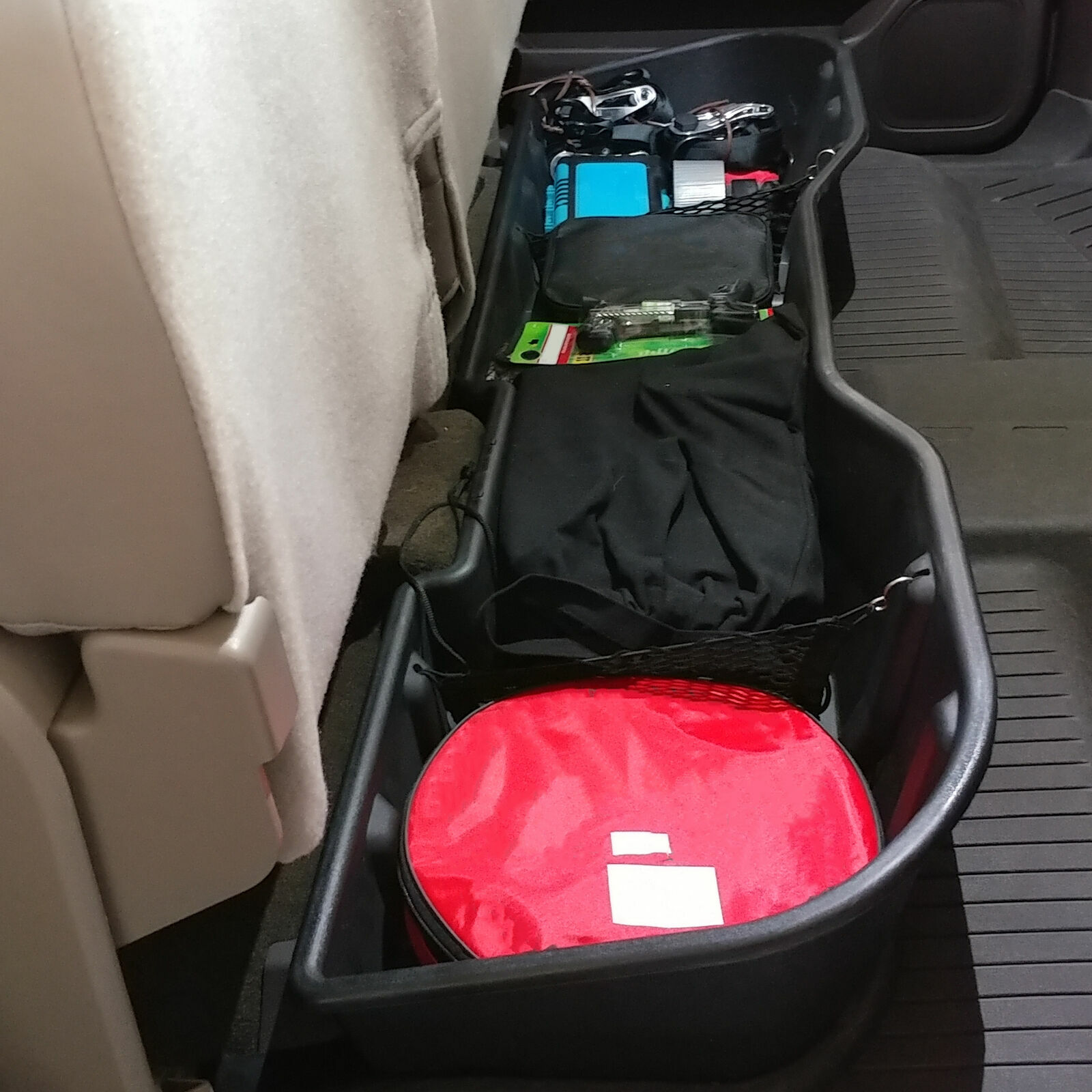 Underseat Storage Box For 07-18 Chevy Silverado Sierra 1500 2500 3500 Crew Cab