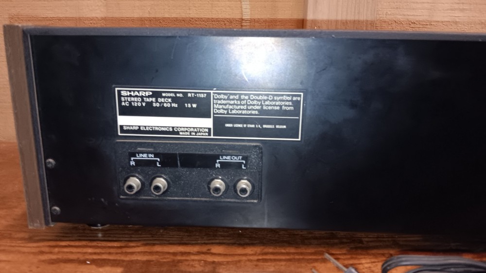 Vintage SHARP Cassette Deck Model RT-1157