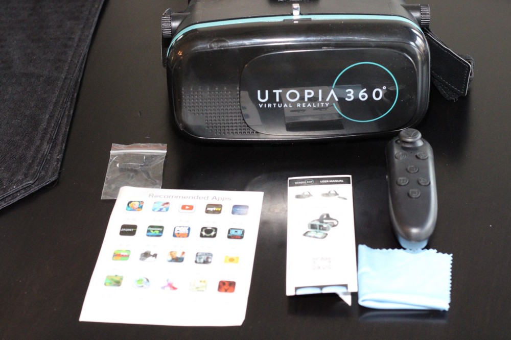 Utopia 360 Virtual Reality 3d Headset. Model Number B07C8GX5YW