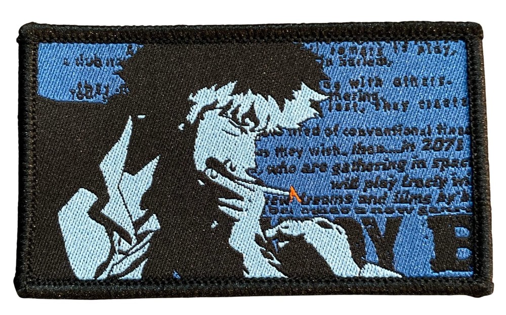 Zen Monkey Studios' Spike Having A Light Patch - Cowboy Bebop 3 inches, Blue
