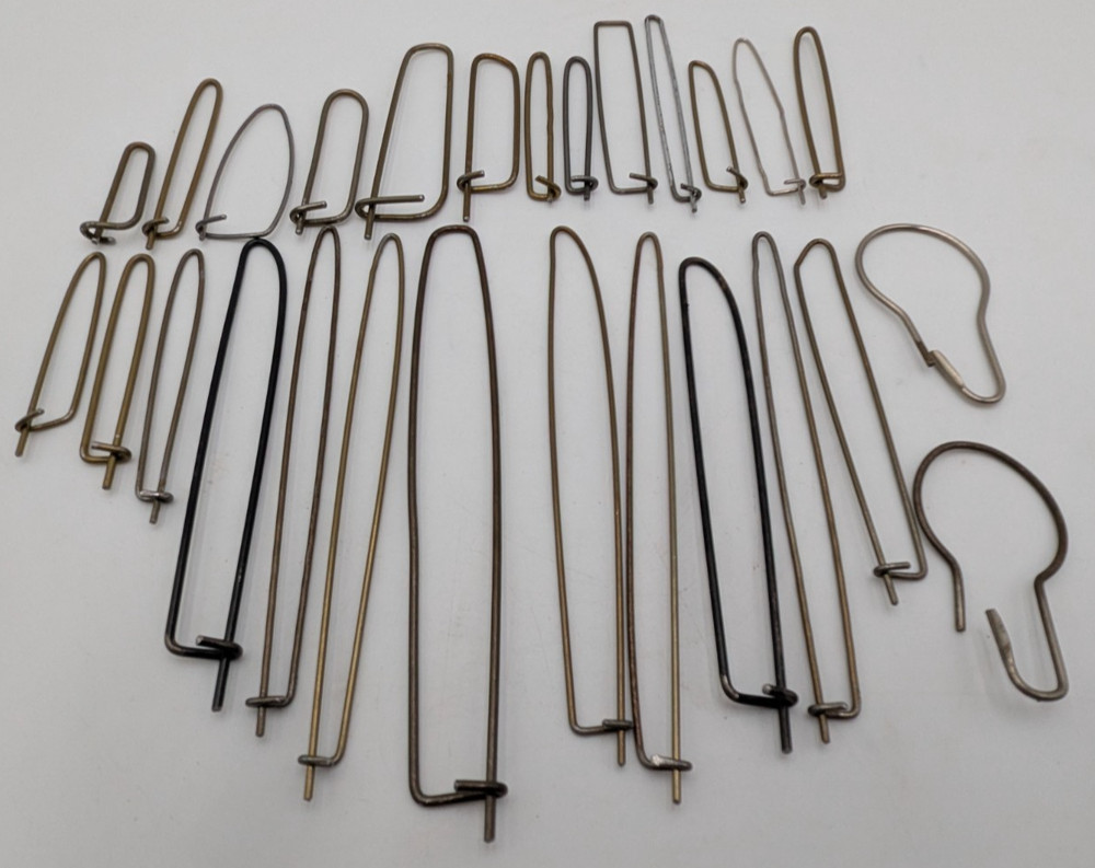Vintage Hand Made Knitting Tools Stitch Holders  25pcs Assorted sizes