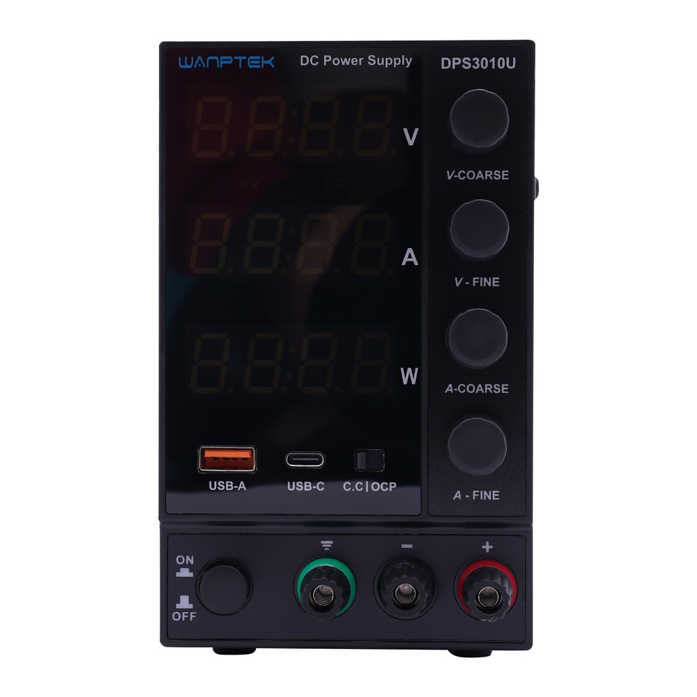 0-30V 0-10A DC Power Supply Variable Adjustable 4-Digitals Display for Lab USA