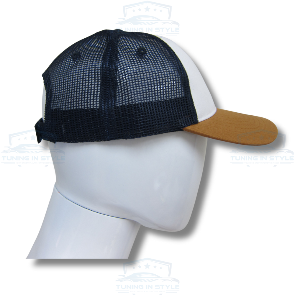 Ford Oval Leather Patch Logo Trucker Hat Cap Mesh Back Official Licensed