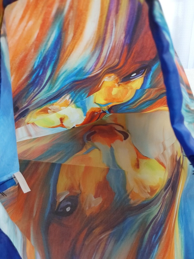 Drawstring Children's Backpack Polyester Horse Multicolor NEW Cinch Gym Sackpack