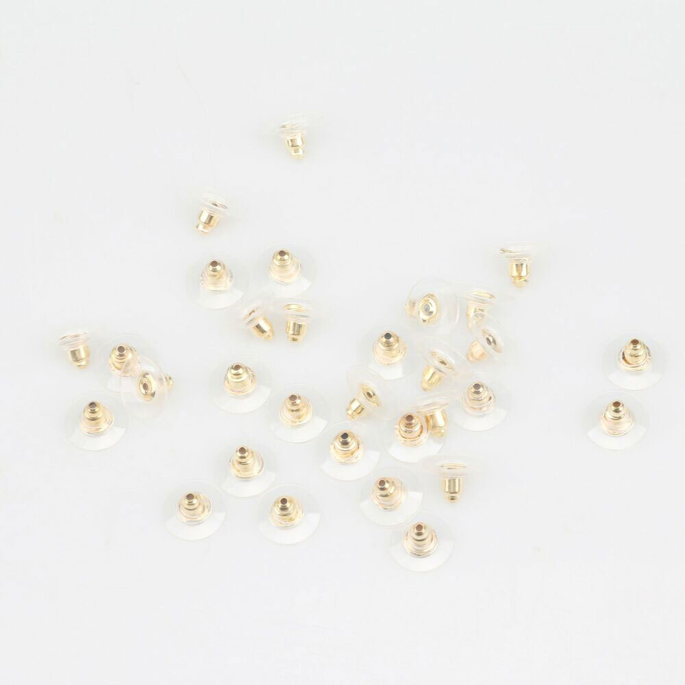Earring Backs Post Backings Stopper Silver Golden Stud Secure Hook Earring Lots